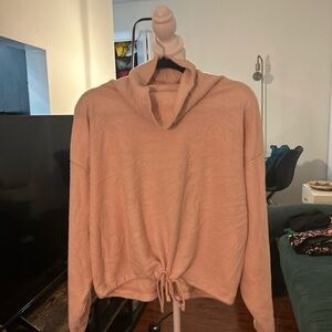 Cozy Aerie Pink Fleece Pullover